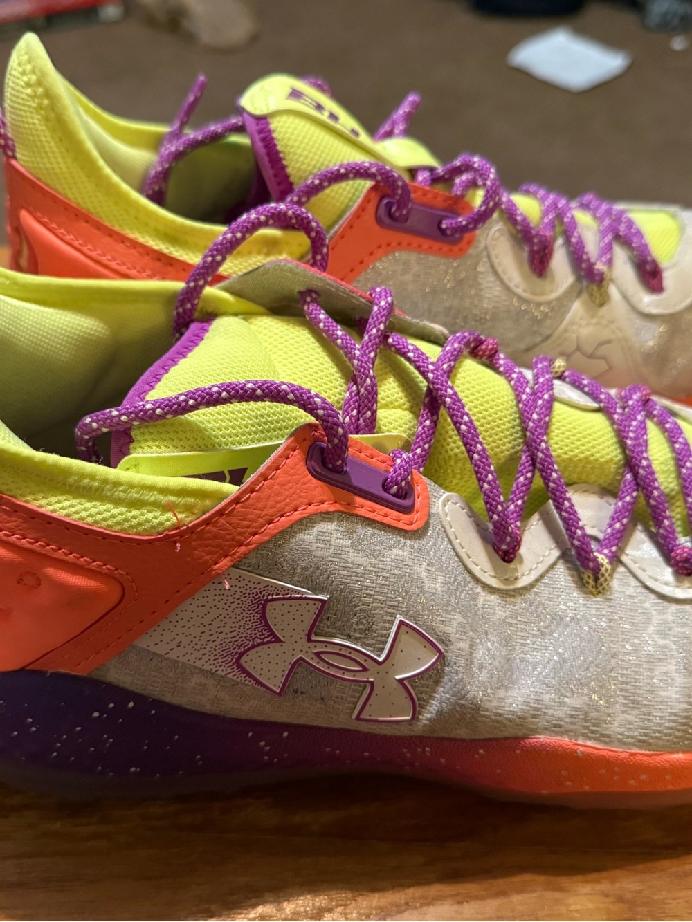 Under Armour Blur Basketball Shoes — Bold Multi-Color Colorway